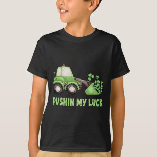 T-shirt Pousser ma chance Shamrock St Patricks Day Garçon