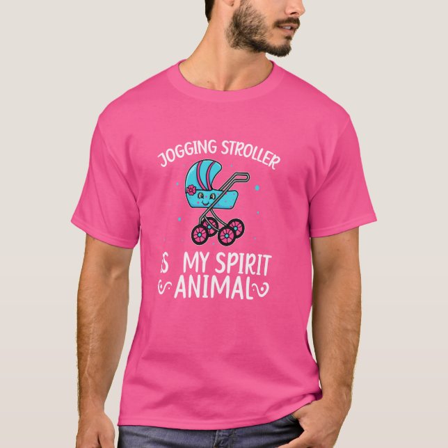 T-shirt Poussette de Jogging Baby Running Buggy Workout Ca (Devant)