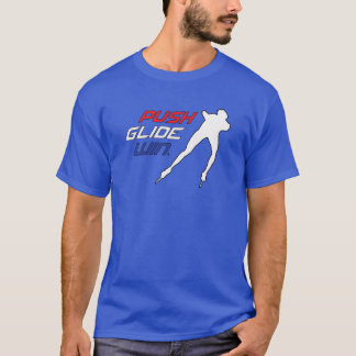 T-shirt Poussière de patinage de vitesse en ligne, Glide,