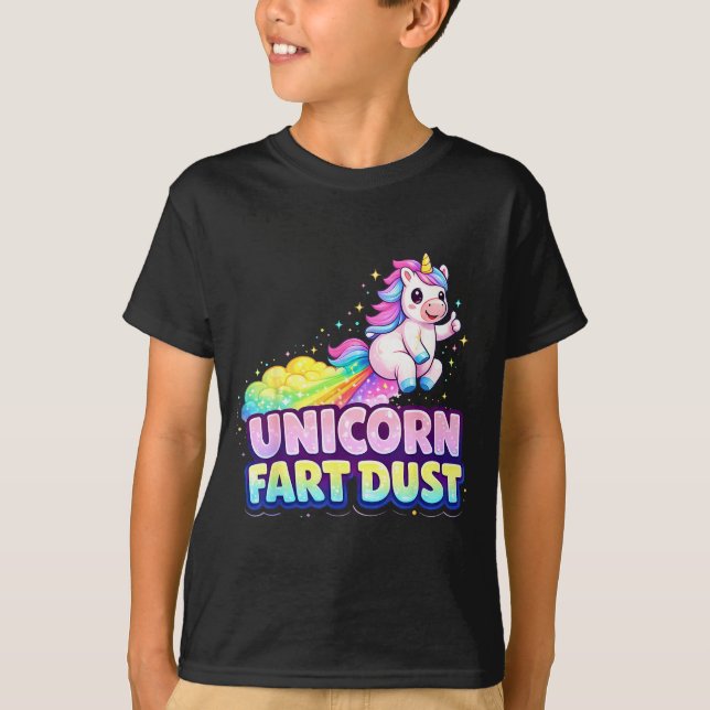 T-shirt Poussière de pet de licorne ufd  (Devant)