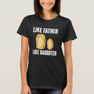 T-shirt Poussin comme père comme fille Papa Fête des pères