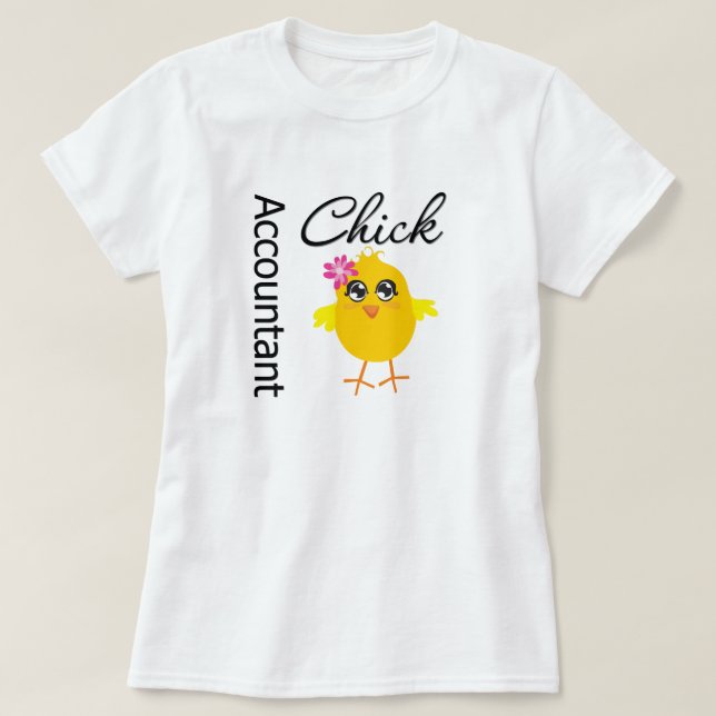 T-shirt Poussin de comptable (Design devant)