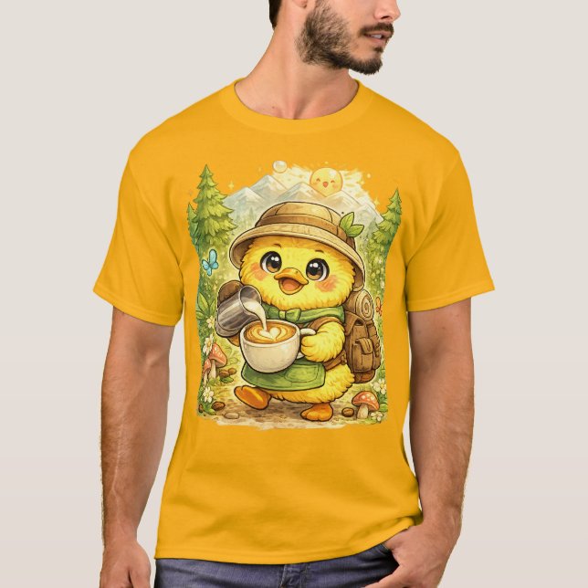 T-shirt Poussin de Forêt Mignon | Fanta Bébé Oisea (Devant)