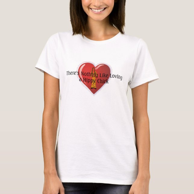 T-shirt Poussin de hippie de PIÈCE EN T (Devant)