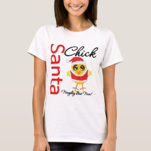 T-shirt Poussin de Père Noël vilain mais Nice