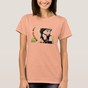 T-shirt Poussin d'indigène de hippie