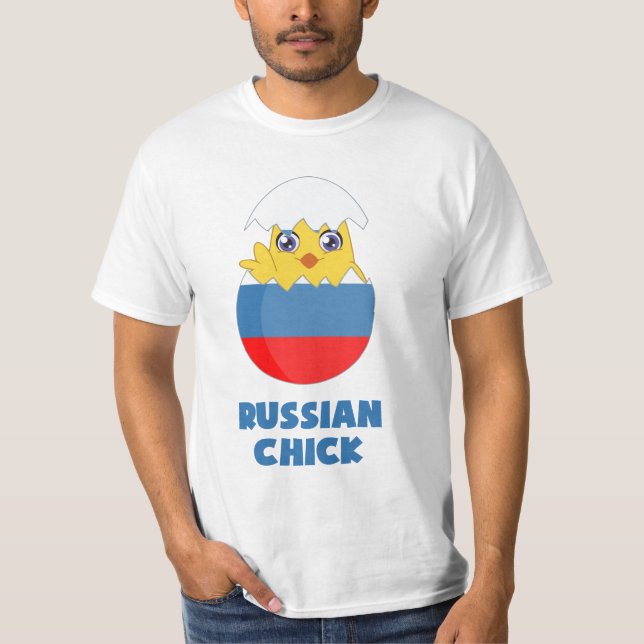 T-shirt Poussin russe, une fille de Russie (Devant)