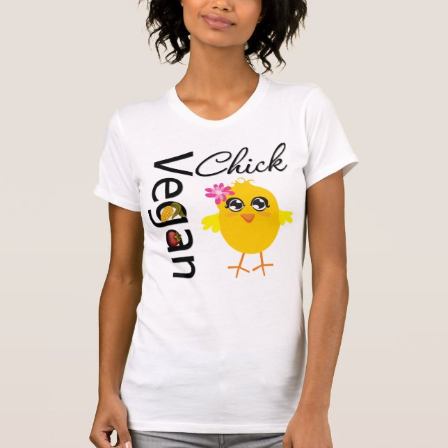 T-shirt Poussin végétalien (Devant)