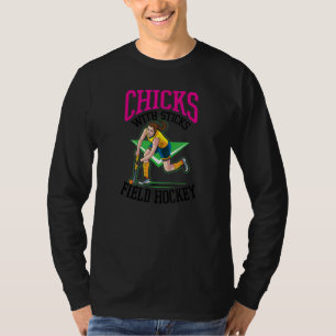 T-shirt Poussins Avec Bâtons Hockey De Champ