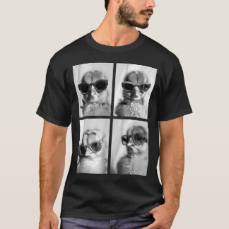 T-shirt Poussins Avec Lunettes De Soleil Fermier Animal Po