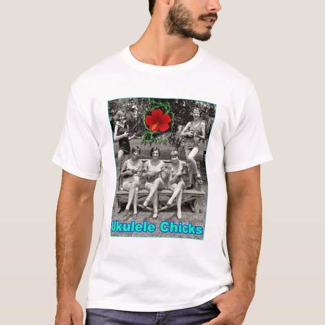 T-shirt Poussins d'ukulélé (Devant)