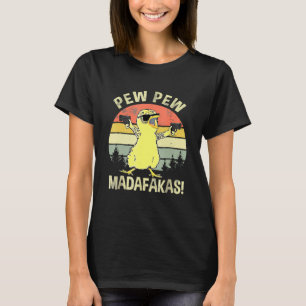 T-shirt Poussins Pew Pew Madafakas Vintage Chick