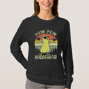 T-shirt Poussins Pew Pew Madafakas Vintage Chick