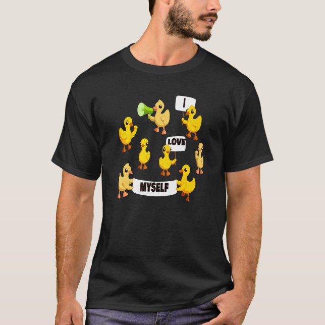 T-shirt Poussins poulets, canards protestant, J'aime Mes (Devant)