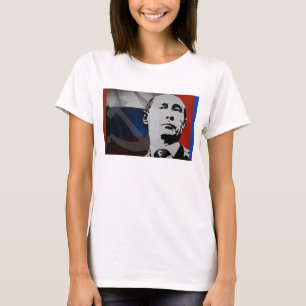 T-shirt Poutine avec le drapeau russe