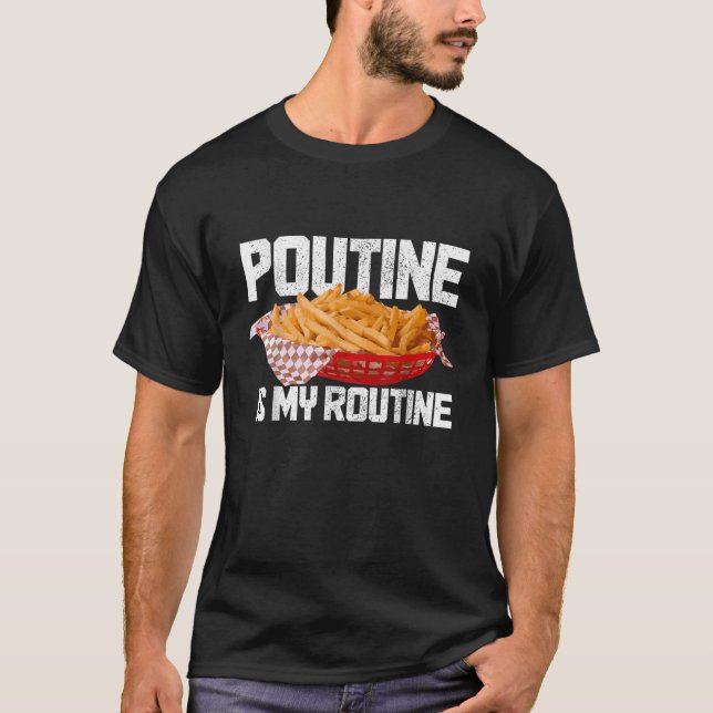 T-shirt Poutine Est Ma Fierté Courante D'Aliments Canada C (Devant)