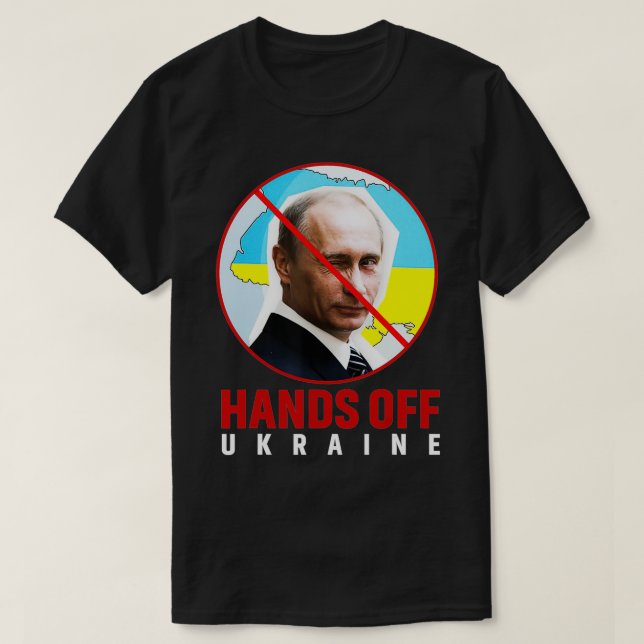 T-shirt Poutine et l'Ukraine (Design devant)