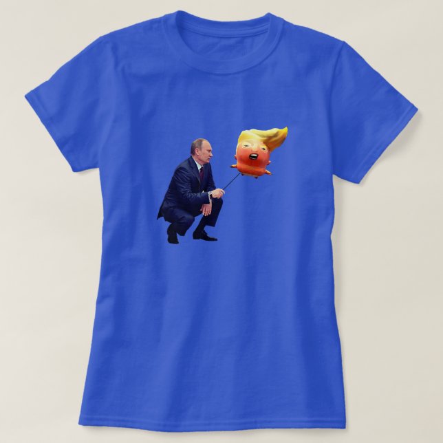 T-shirt Poutine joue avec Trump Balloon (Design devant)