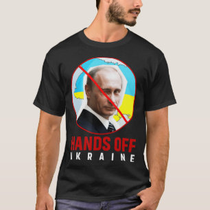 T-shirt Poutine met la main à l'Ukraine