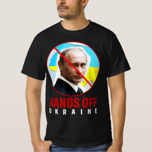 T-shirt Poutine met la main à l'Ukraine