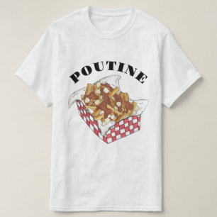 T-shirt Poutine Québec Canada Aliments canadiens Fries fra