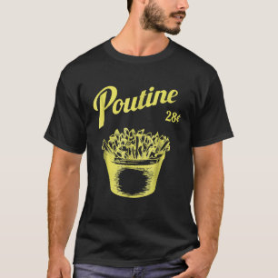 T-shirt Poutine Rétro   Canada   Montréal