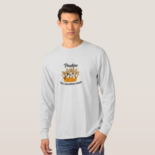 T-shirt Poutine, Salade Canadienne - T- (Devant entier)