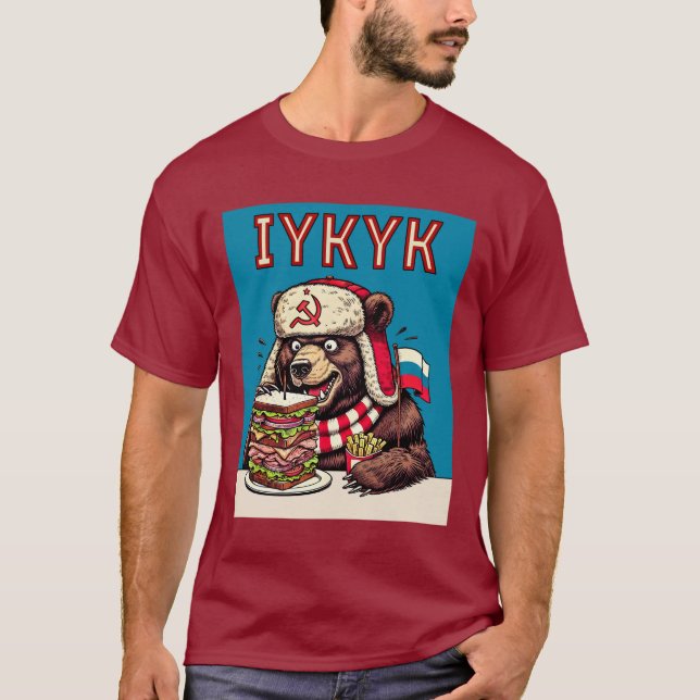 T-shirt Poutine Vous Mangerait Pour Le Déjeuner ! Harris W (Devant)