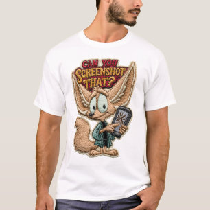 T-shirt Pouvez-vous capturer cette broderie drôle de renar