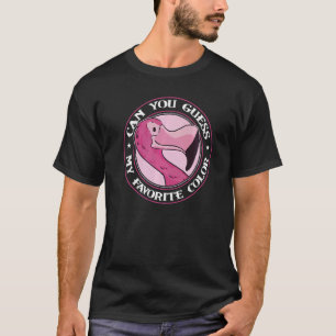 T-shirt Pouvez-Vous Deviner Mon Flamant rose Couleur Préfé