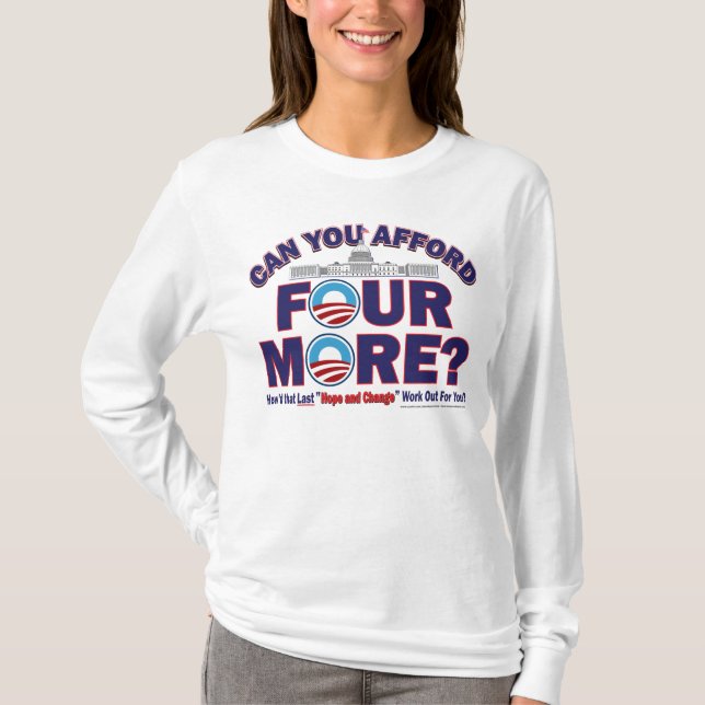 T-shirt Pouvez vous vous permettre quatre davantage (Devant)