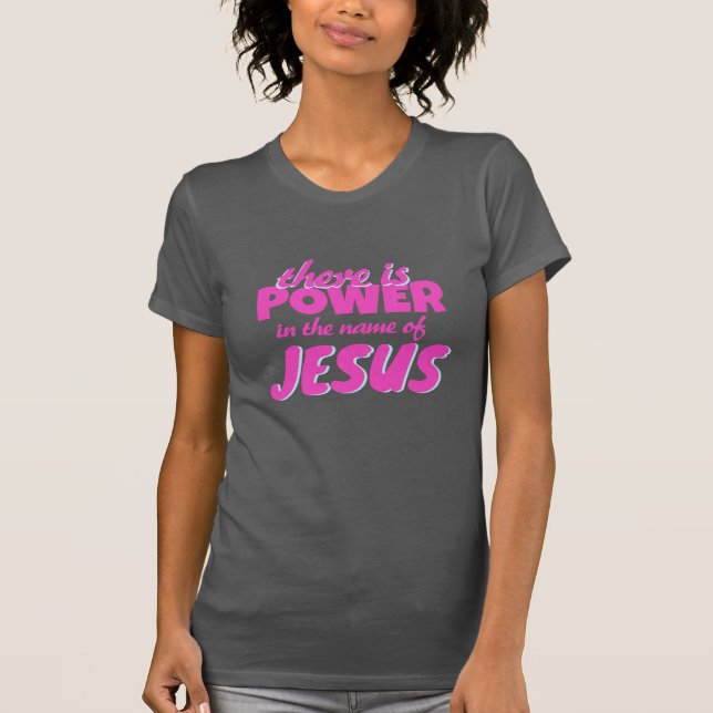 T-shirt Pouvoir au nom de Jésus (Devant)