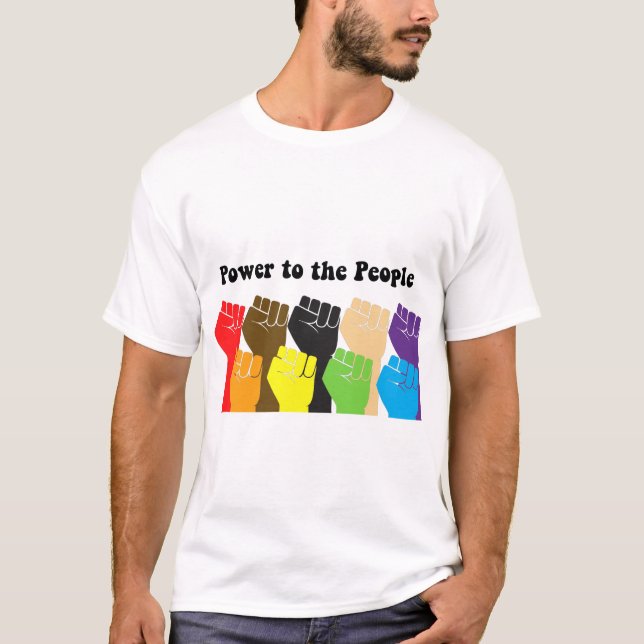 T-shirt Pouvoir au peuple (Devant)