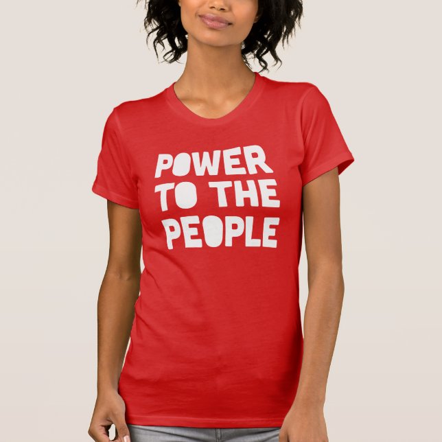 T-shirt Pouvoir Au Peuple (Devant)