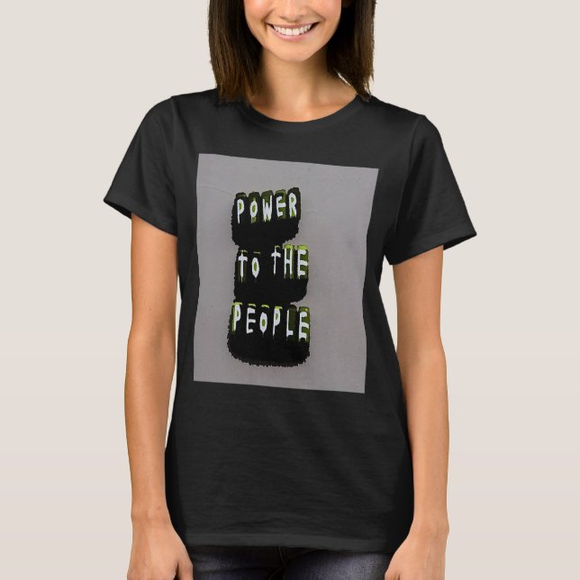 T-shirt pouvoir au peuple (Devant)