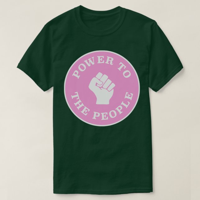 T-shirt Pouvoir Au Peuple1 (Design devant)