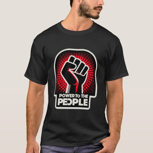T-SHIRT POUVOIR AU PEUPLE 9 (Devant)
