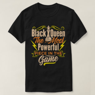 T-shirt Pouvoir de la Reine Noire Conception de citation