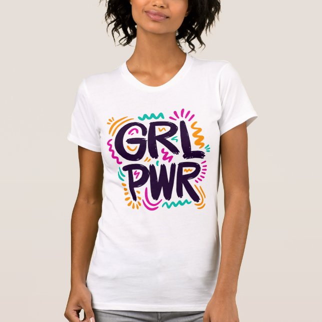 T-shirt Pouvoir des filles (Devant)