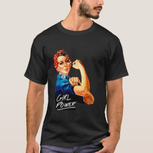 T-shirt Pouvoir des filles, femmes fortes et indépendantes