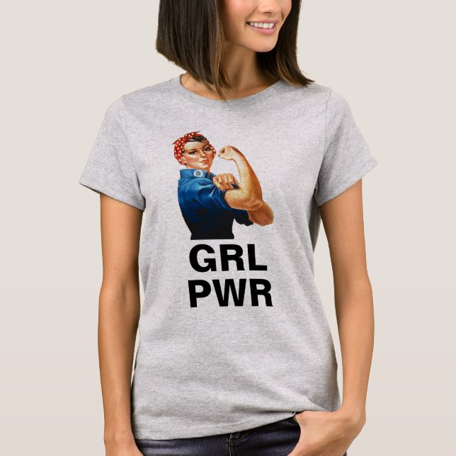 T-shirt POUVOIR FILLE (Devant)