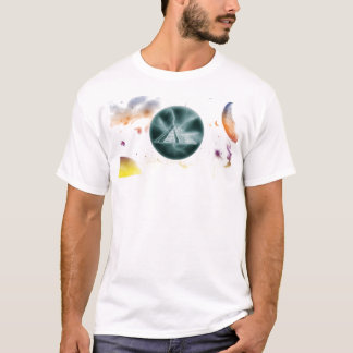 T-shirt Pouvoir Maya - Pyramide dans technicolor