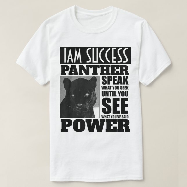 T-SHIRT POUVOIR PANTHÈRE (Design devant)