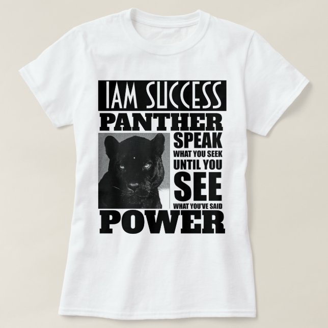 T-SHIRT POUVOIR PANTHÈRE (Design devant)