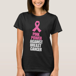 T-shirt Pouvoir rose contre le cancer du sein