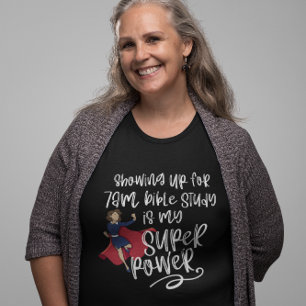 T-shirt POUVOIR SUPER SOEUR (Peau légère) de 7h Noir Court