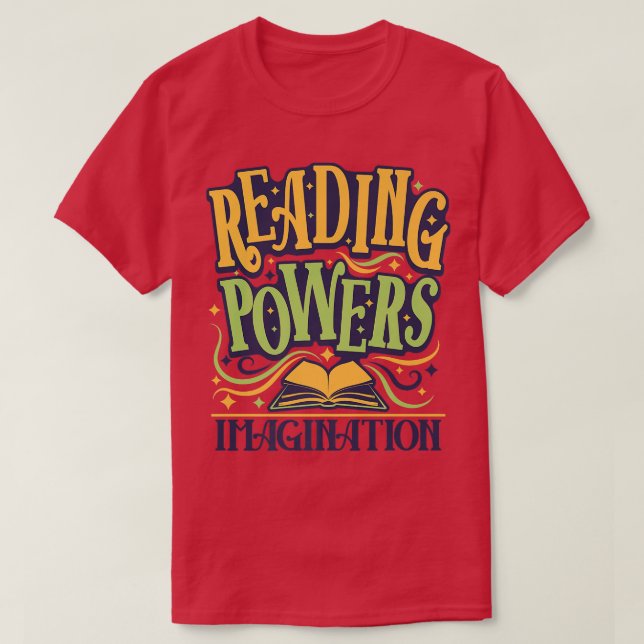 T-shirt Pouvoirs De Lecture De L'Enseignant Livres D'Imagi (Design devant)