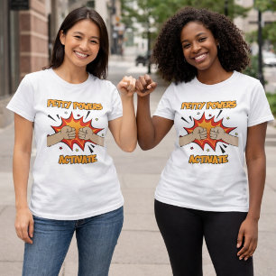 T-shirt Pouvoirs insignifiants activent le style rétro