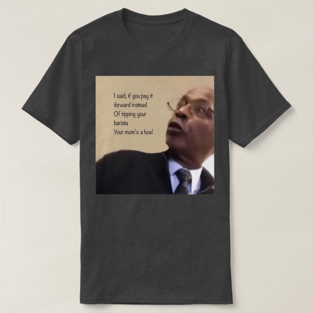 T-shirt POV You a barista (Design devant)