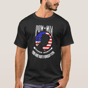 T-shirt Pow Mia Drapeau Vous N'Êtes Pas Oublié